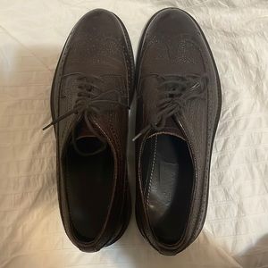 Suitsupply brown pebble leather brogue